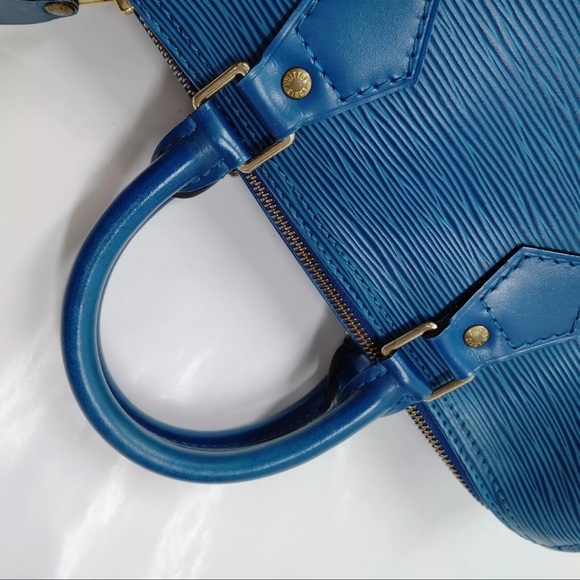 Louis Vuitton LV Hand Bag  Speedy 25 Blue Epi - Picture 4 of 8